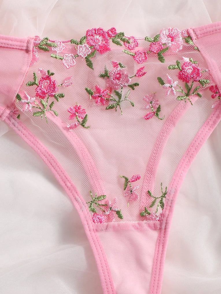 New Two-piece Embroidered Lingerie Set